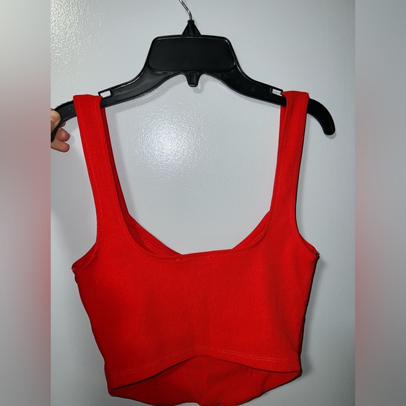 Zara Tops Zara Red Corset Top Poshmark